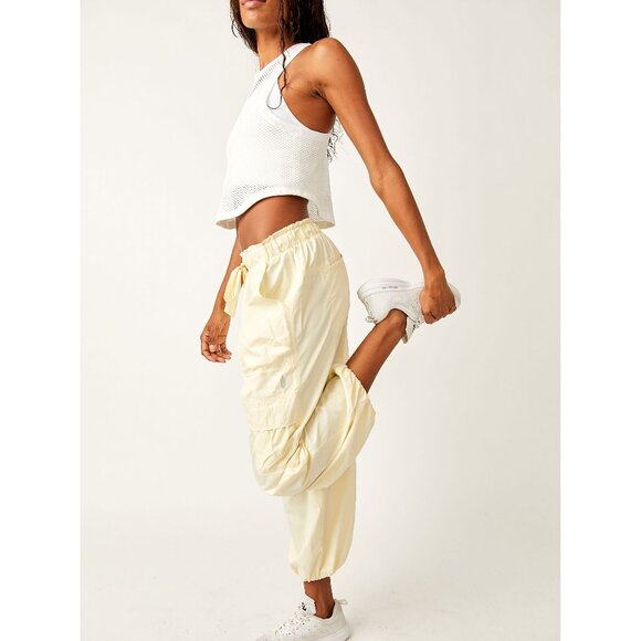 Free People Down To Earth Pants / Banana Sz XS will fit a small. NWOT - Picture 2 of 9